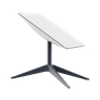 Starlink flat antenna on its stand.